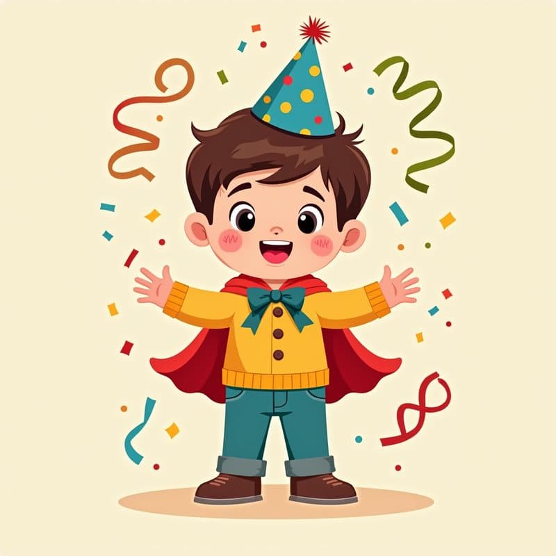 Illustration from “My Birthday Party”, page 5