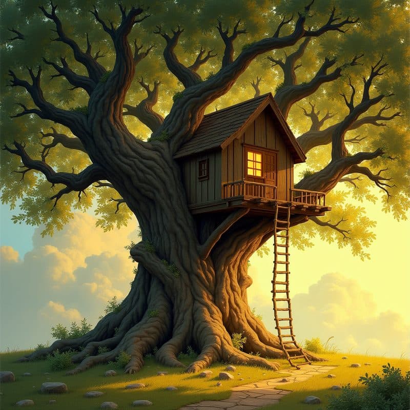 Illustration from “The Magic Treehouse”, page 2